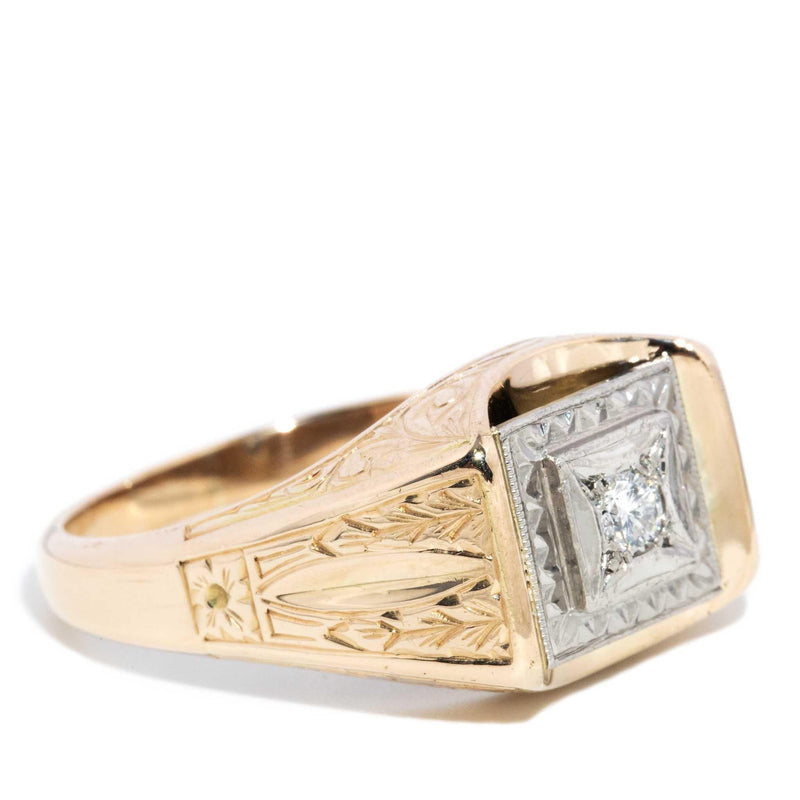 Dempsey 1970s Diamond Dress Ring 14ct Gold