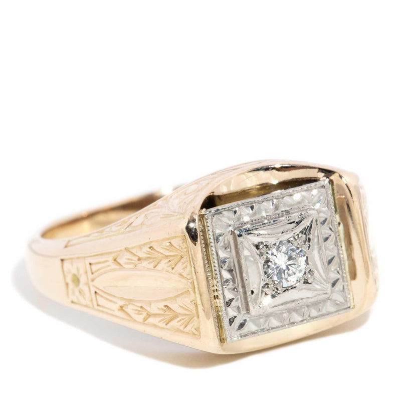 Dempsey 1970s Diamond Dress Ring 14ct Gold