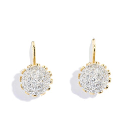 Drusilla 1960s Diamond Screw Back Earrings 18ct Gold