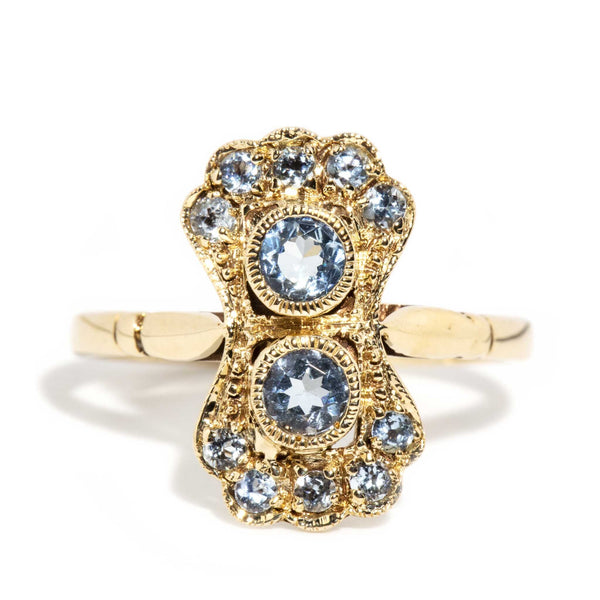 14k yellow deals gold aquamarine ring