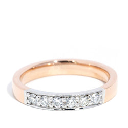 Flavia Diamond Band 18ct Rose and White Gold