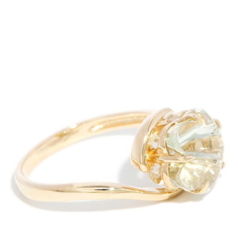 Frankie 1990s Mint Quartz Ring 9ct Gold