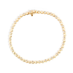 Grace 1990s Diamond Tennis Bracelet 9ct Gold