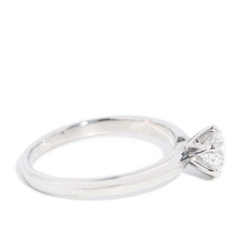 Greta Diamond Solitaire Ring 18ct White Gold