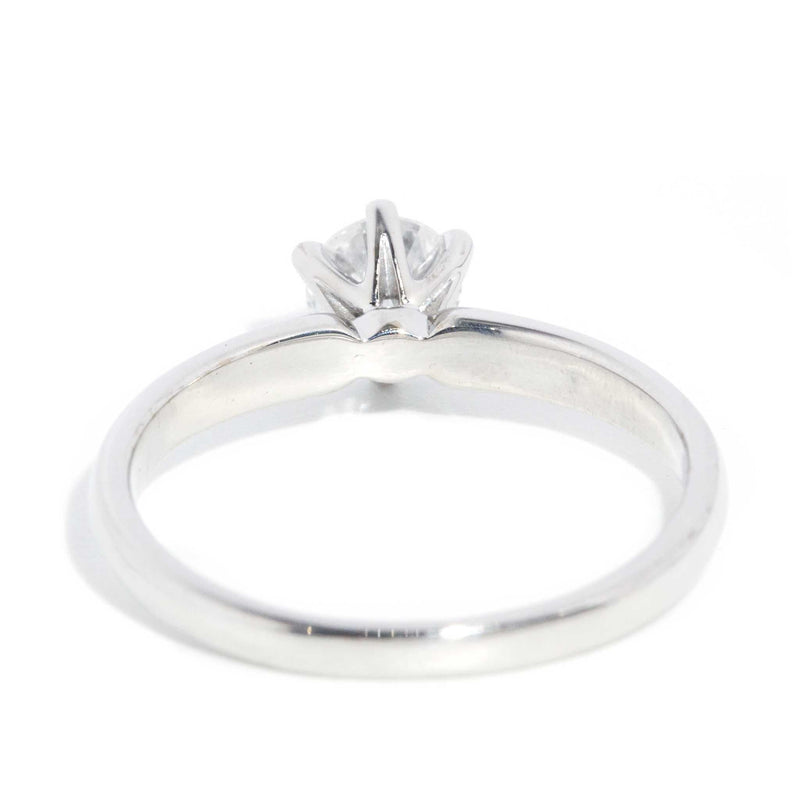 Greta Diamond Solitaire Ring 18ct White Gold