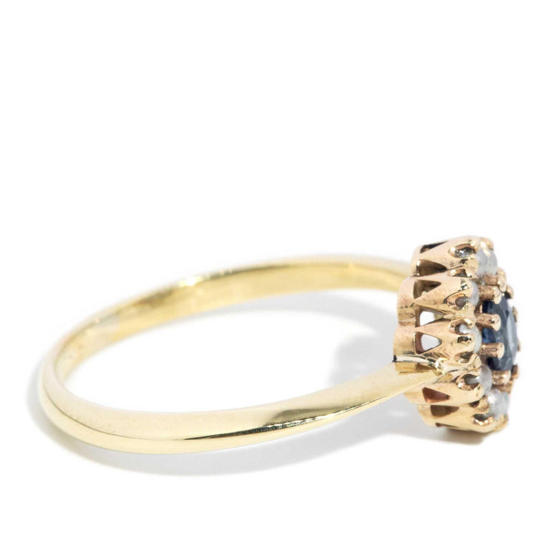 Hazel 14ct Ceylon Sapphire & Seed Pearl Ring (OB)