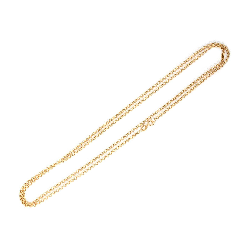 Henna Round Cable Link Chain 14ct Gold