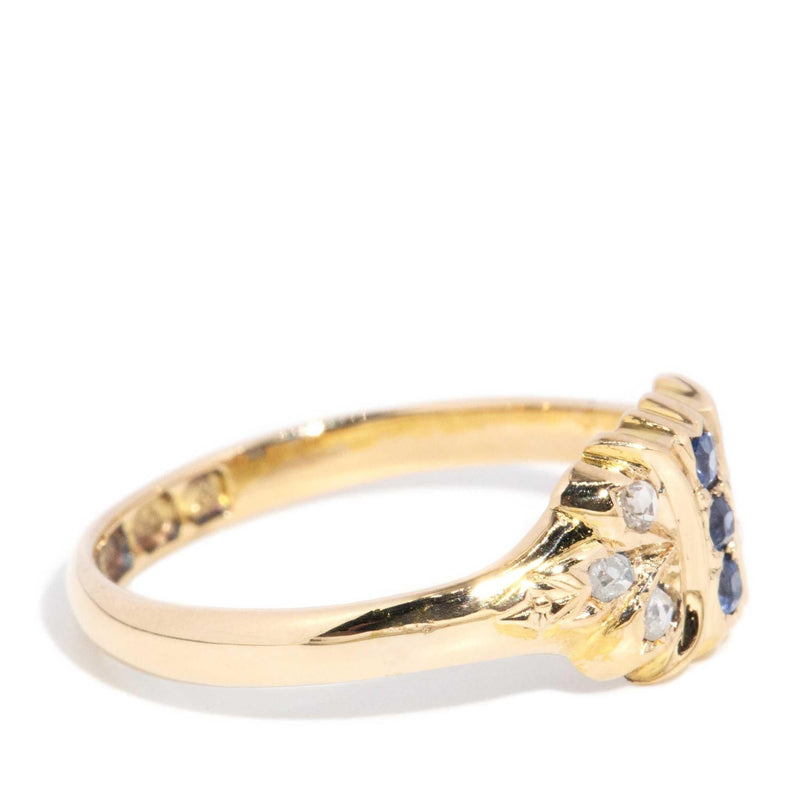 Henrietta 1922 Sapphire & Diamond Ring 18ct Gold