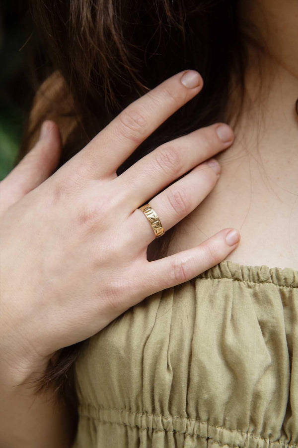 Jacob 1891 Mizpah Watchtower Ring 18ct Gold