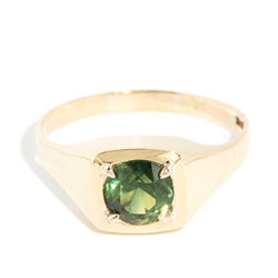 Jaida 1989 1.99 Carat Green Sapphire Ring 9ct Gold