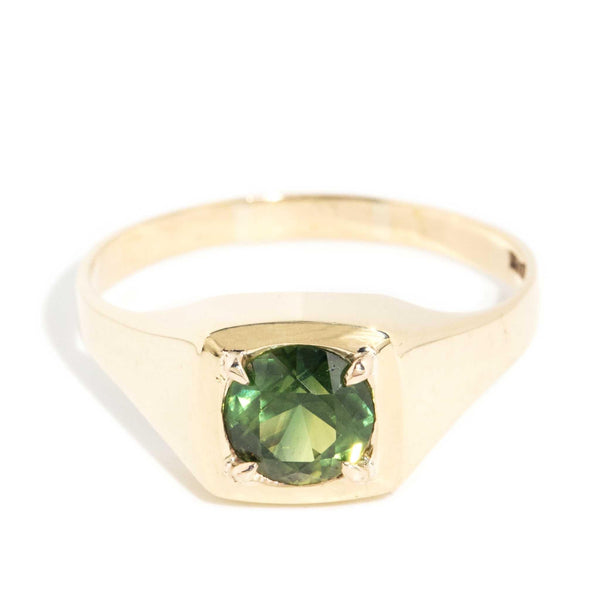 Jaida 1989 1.99 Carat Green Sapphire Ring 9ct Gold