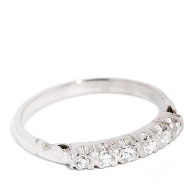 Jania 1950s Diamond Eternity Ring 18ct White Gold