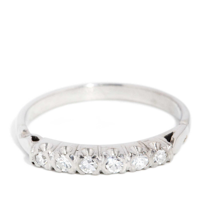 Jania 1950s Diamond Eternity Ring 18ct White Gold