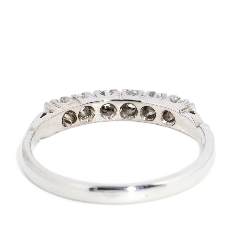 Jania 1950s Diamond Eternity Ring 18ct White Gold