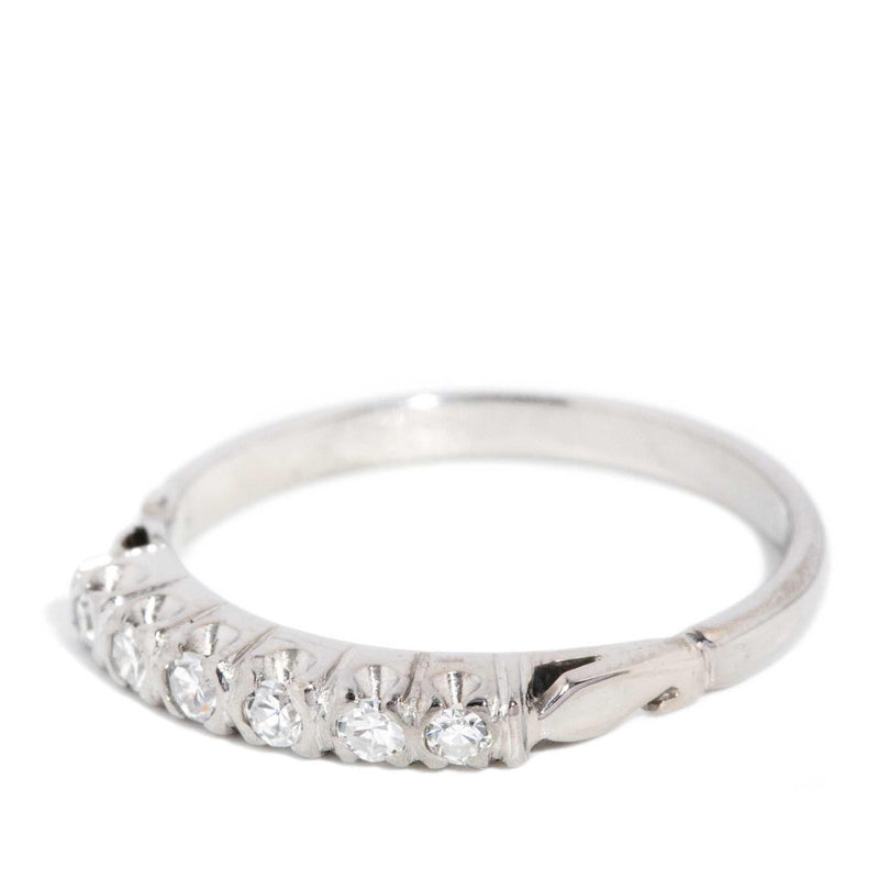 Jania 1950s Diamond Eternity Ring 18ct White Gold