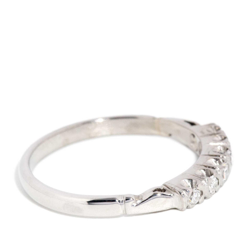 Jania 1950s Diamond Eternity Ring 18ct White Gold