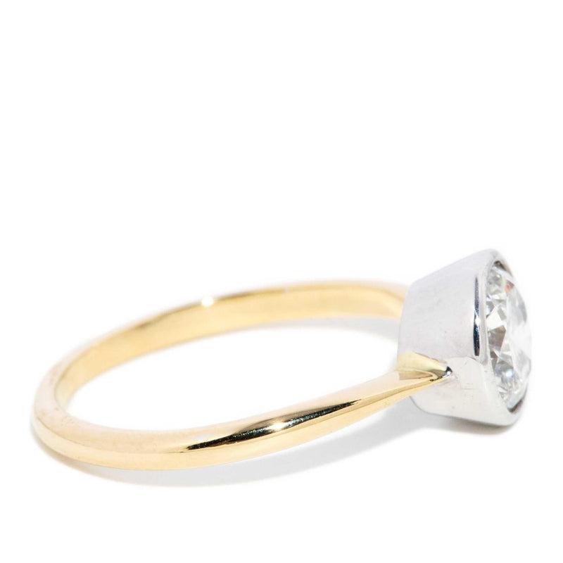 Jaxtyn Diamond Rubover Solitaire 18ct Yellow Gold