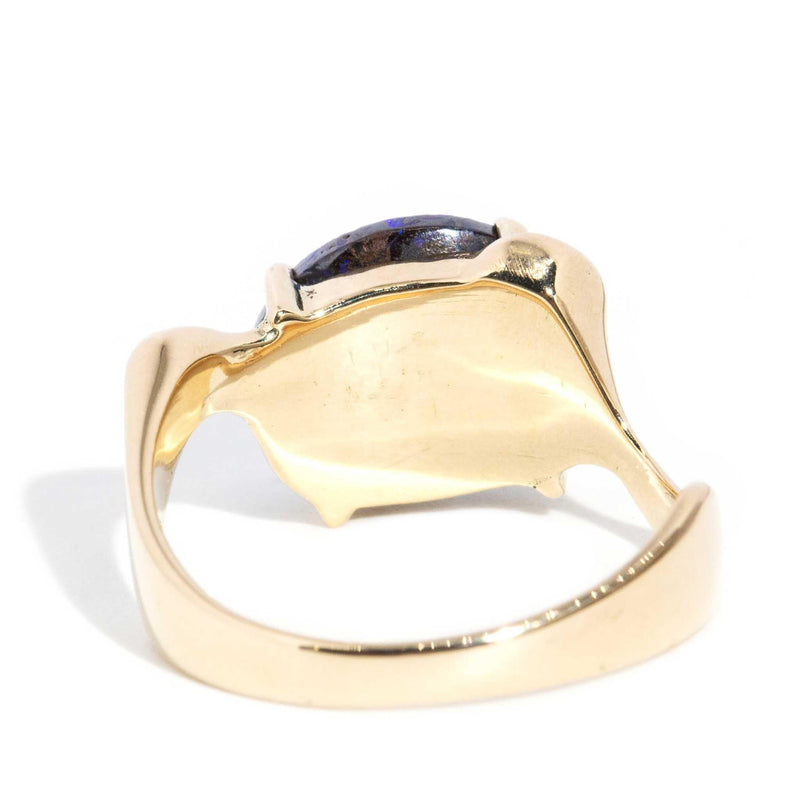 Jean 1980s Boulder Opal Ring 14ct Gold