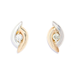 Jemima 1990s Diamond Stud Earrings 9ct Gold