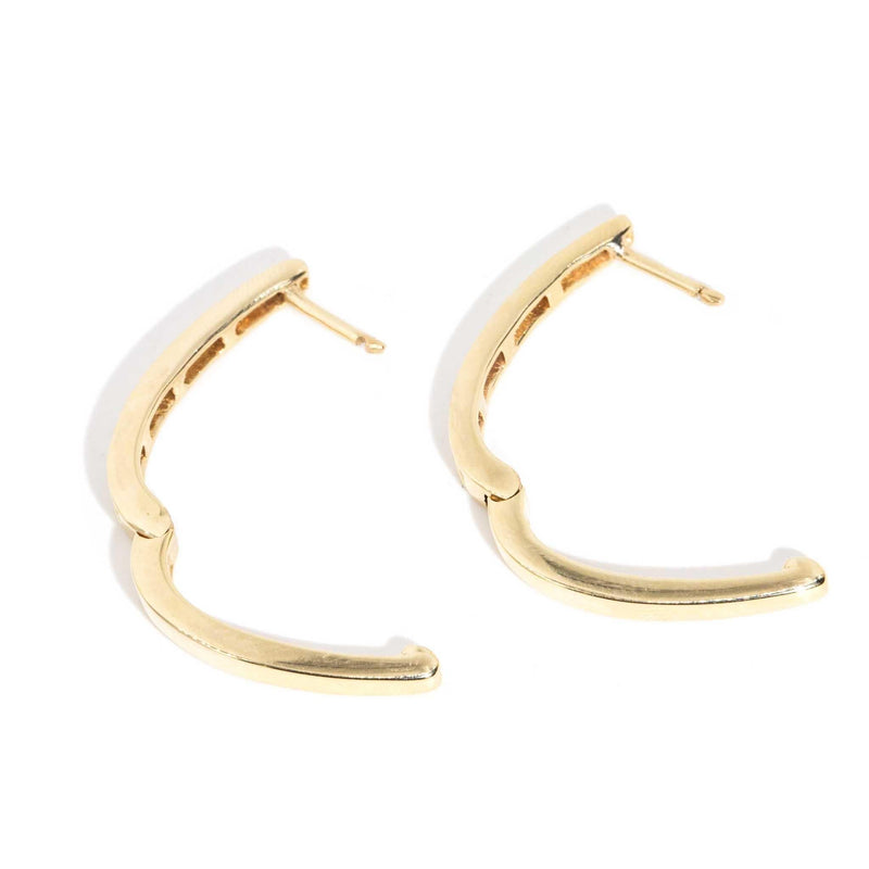 Jenna 0.50ct Diamond Hoop Earrings 9ct Gold