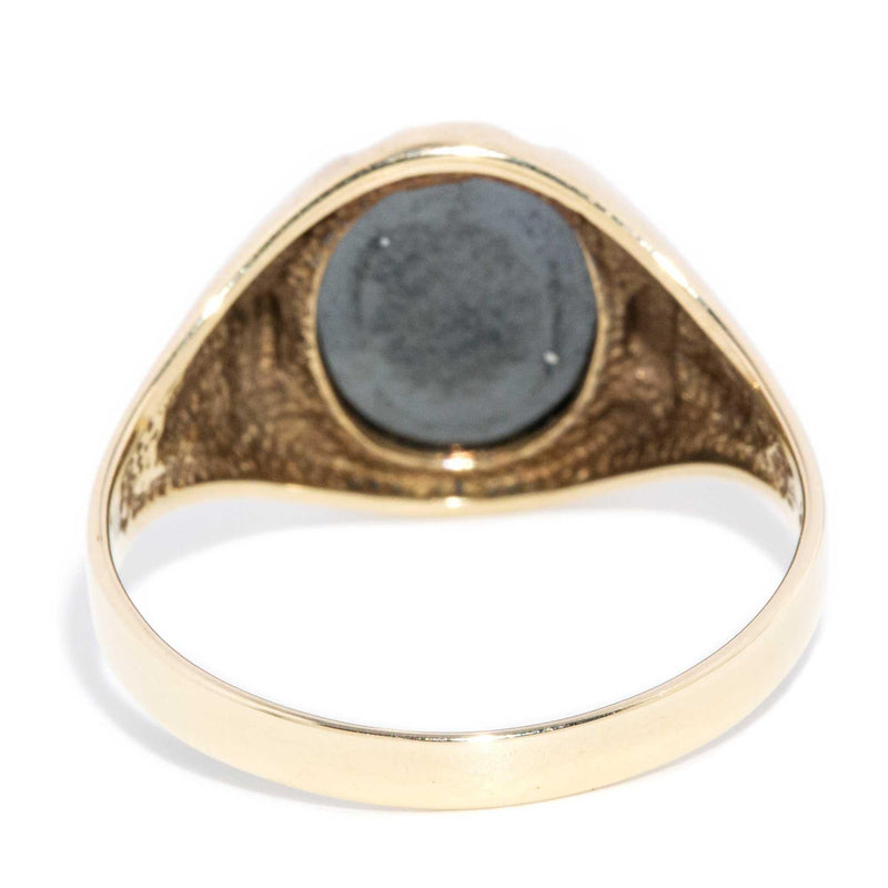 Kailany 1989 Roman Hematite Signet Ring 9ct Gold