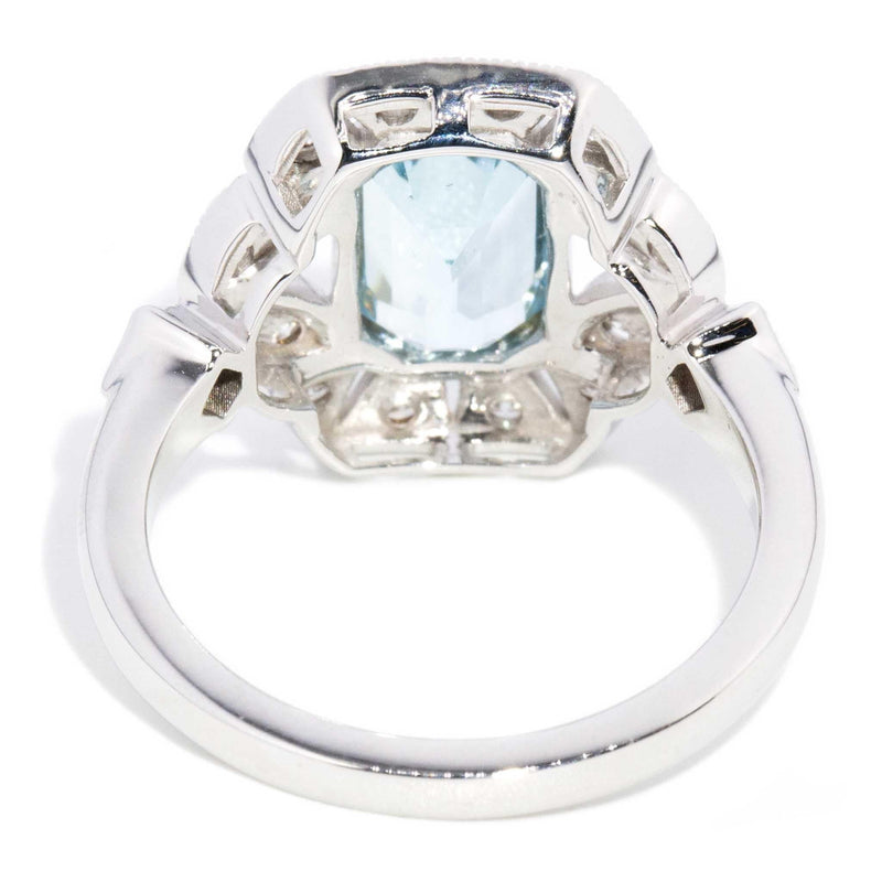 Keita 1.54 Carat Aquamarine & Diamond Ring 18ct White Gold