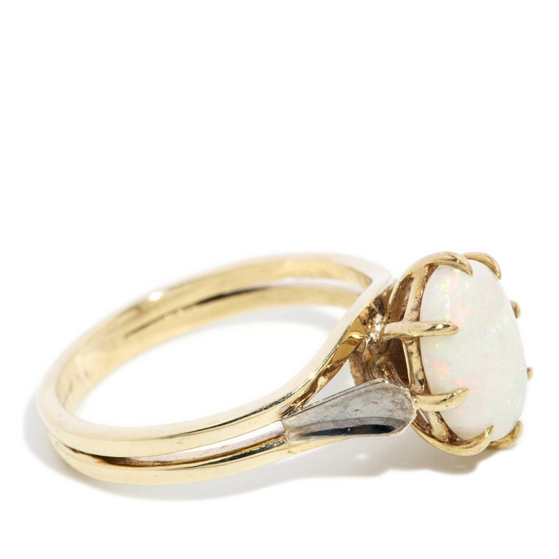 Kyleigh 1970s Oval Opal Ring 9ct Yellow Gold