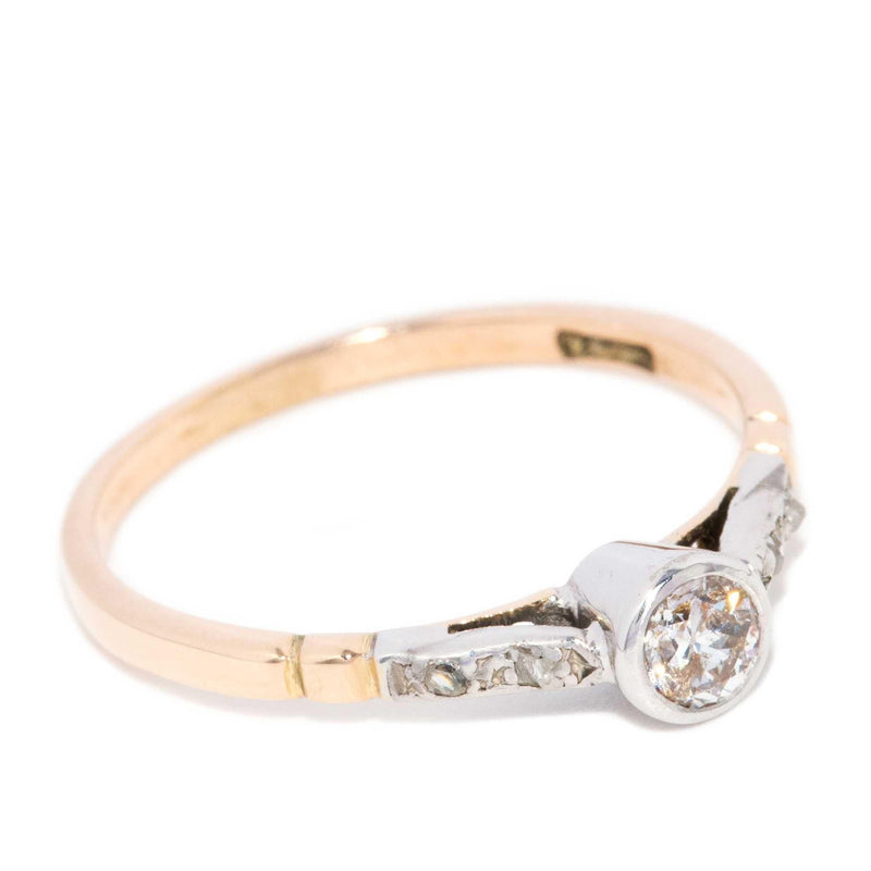 Liadain 1950s Diamond Ring 10ct Gold