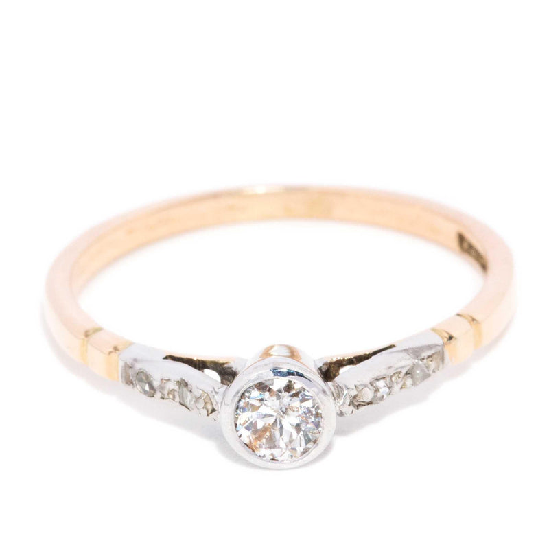 Liadain 1950s Diamond Ring 10ct Gold