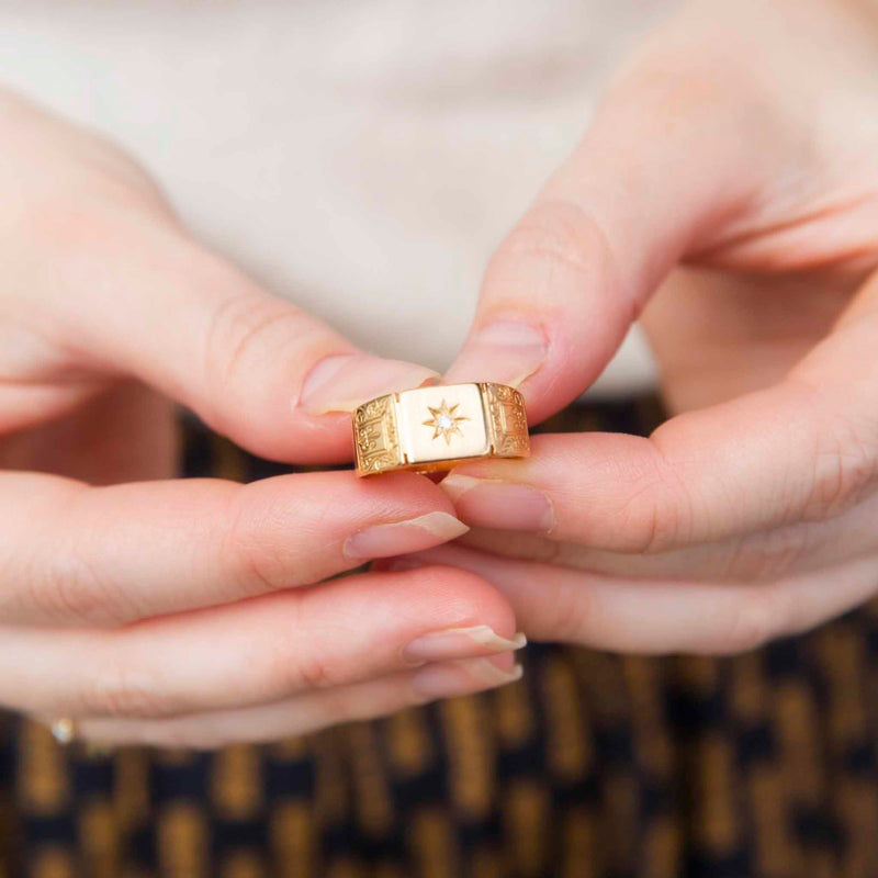 Antique 18ct gold on sale rings