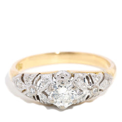 Maelynn 1970s Diamond Ring 18ct Gold