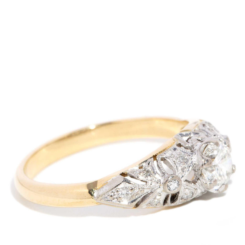 Maelynn 1970s Diamond Ring 18ct Gold