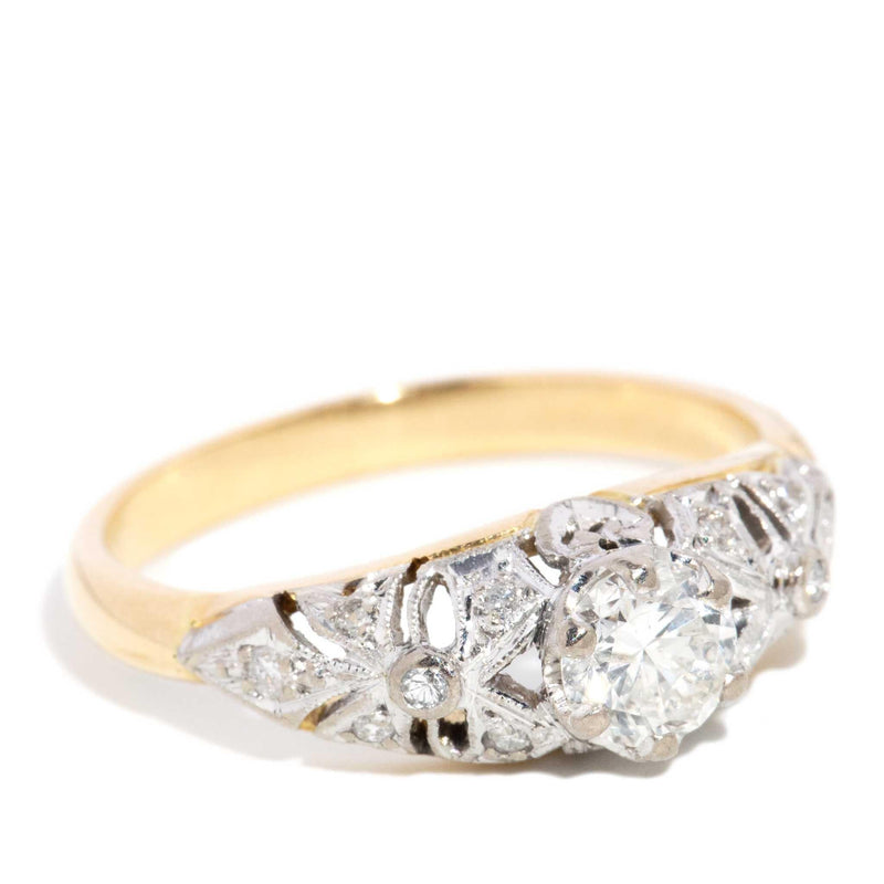 Maelynn 1970s Diamond Ring 18ct Gold