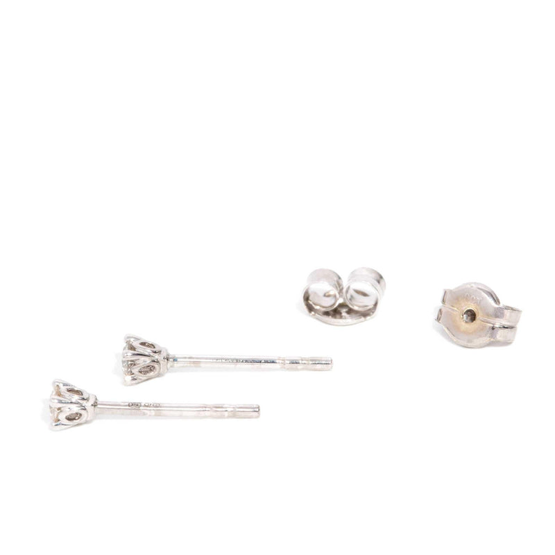 Marie Diamond Studs 9ct White Gold