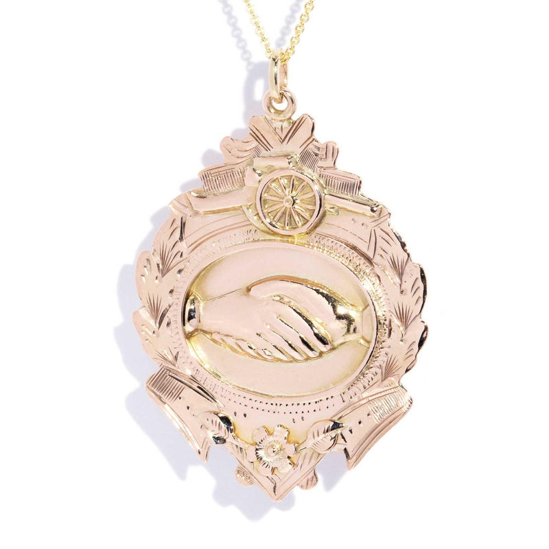 Marilla World War I Service Pendant 9ct Rose Gold