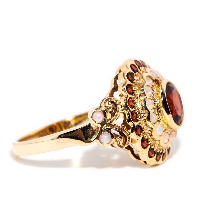 Marilyn Garnet & Opal Ring 9ct Gold* GEMMO Rings Imperial Jewellery 