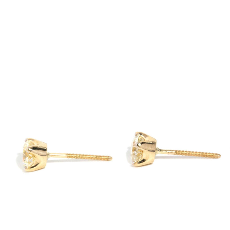 Pema Diamond Solitaire Studs 18ct Gold