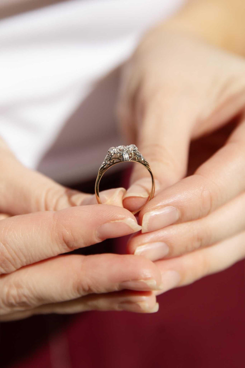 Pennie 1950s Diamond Ring 18ct Gold