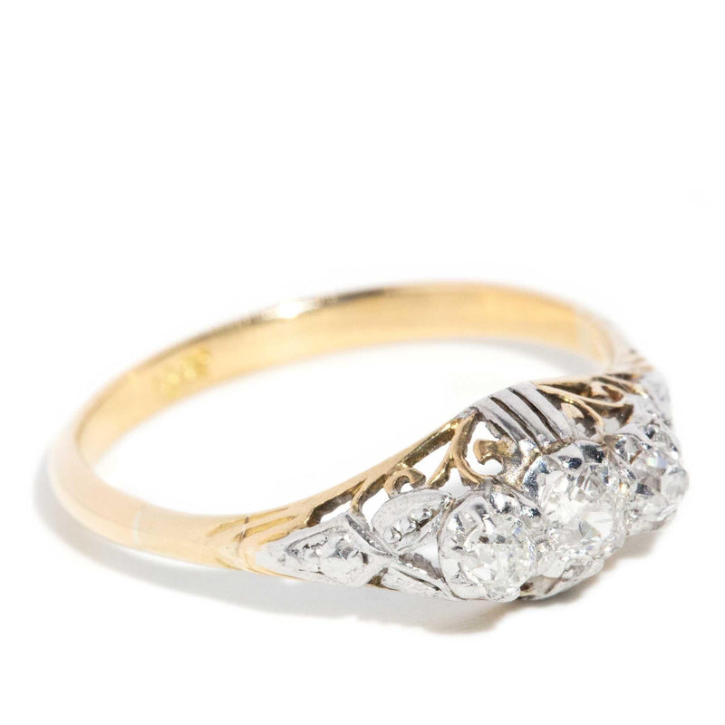 Pennie 1950s Diamond Ring 18ct Gold