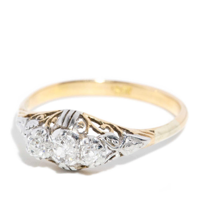 Pennie 1950s Diamond Ring 18ct Gold