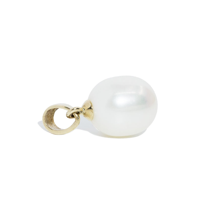 Penny Pearl Solitaire Pendant 9ct Gold