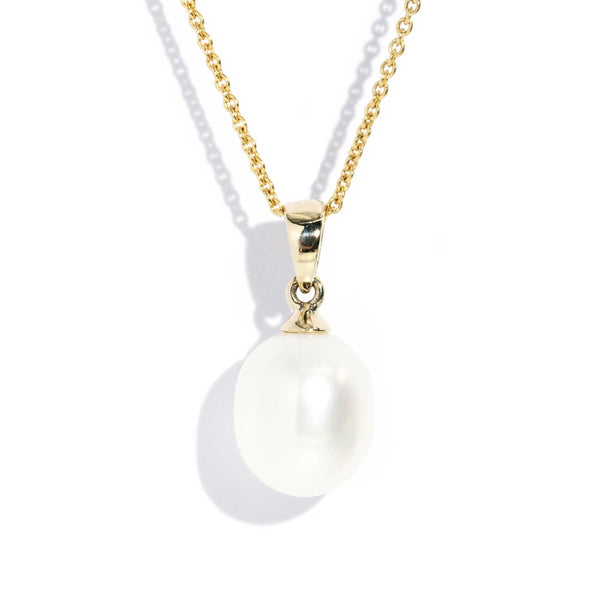 Penny Pearl Solitaire Pendant 9ct Gold