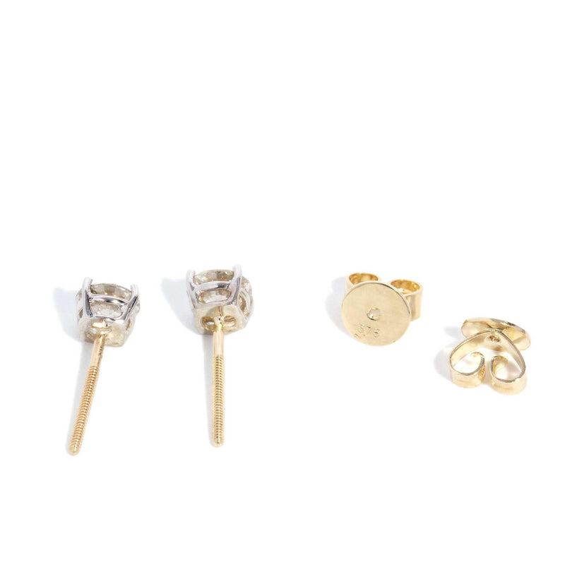 Phillida Diamond Studs 9ct Gold