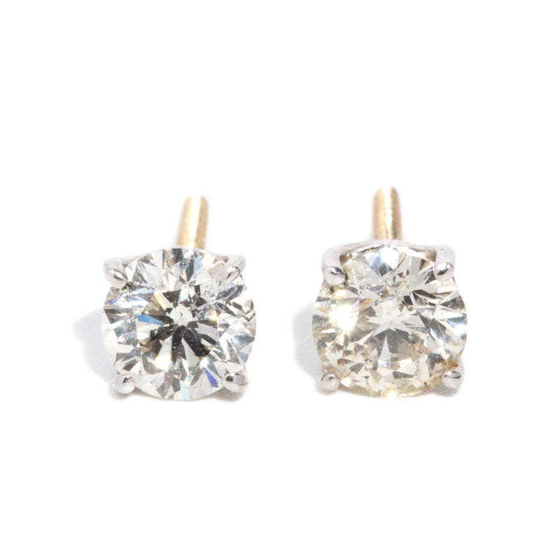 Phillida Diamond Studs 9ct Gold