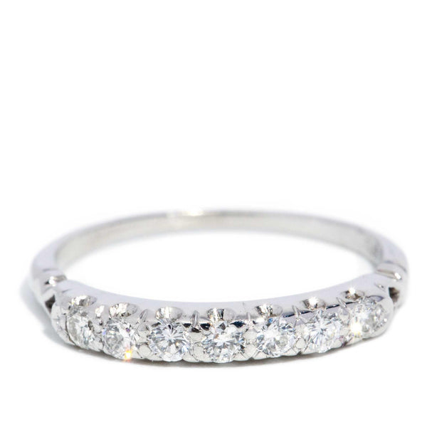 Rachael 1950s Diamond Eternity Ring 18ct White Gold