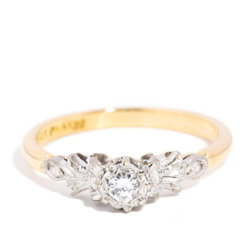 Sadie 1950s Diamond 18ct Gold & Platinum Ring