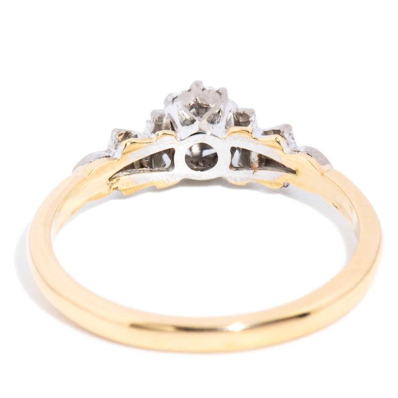 Sadie 1950s Diamond 18ct Gold & Platinum Ring