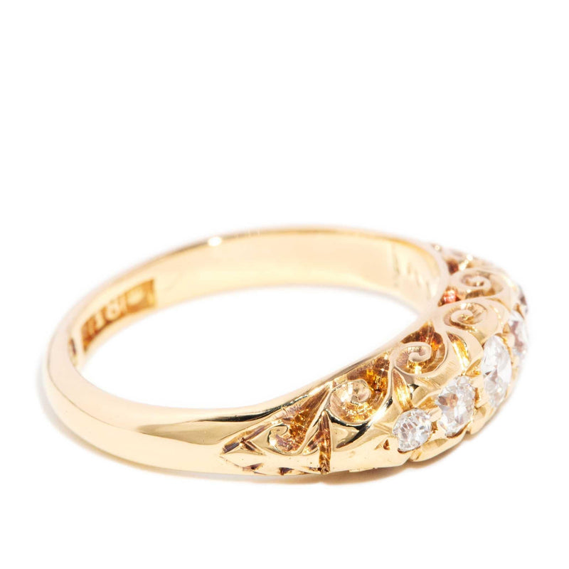 Shai Antique Old Cut Diamond Ring 18ct Gold