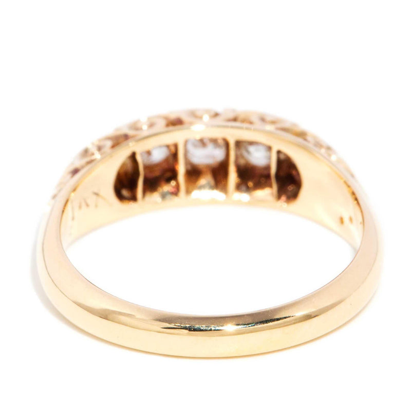 Shai Antique Old Cut Diamond Ring 18ct Gold