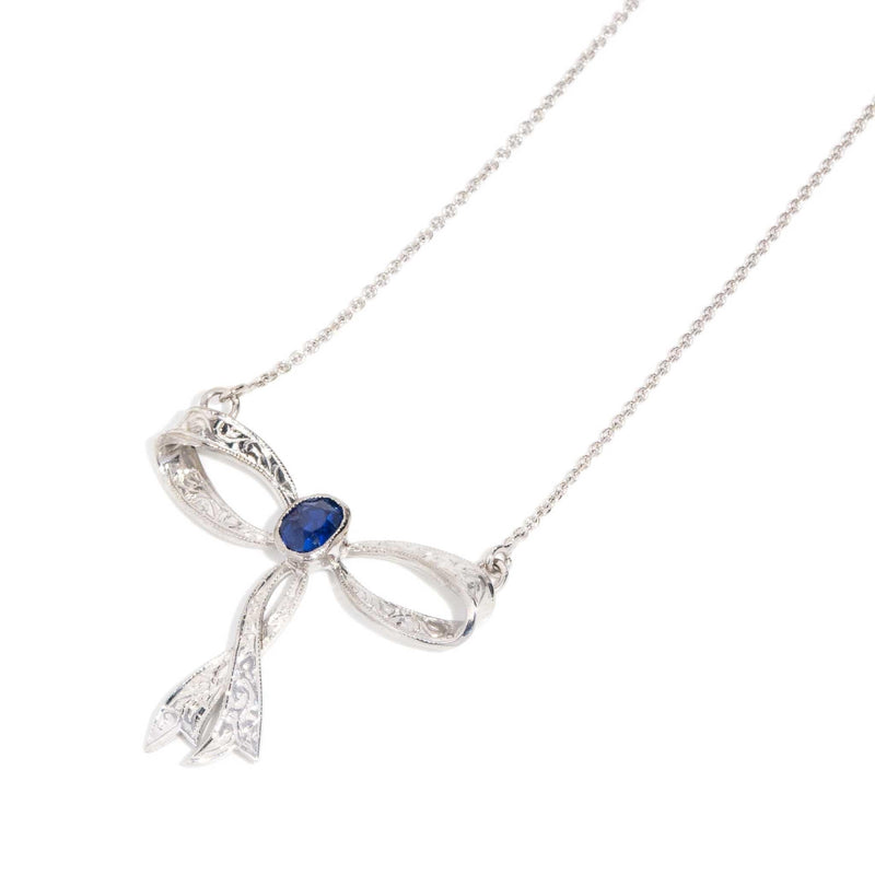 Sienna Reinvented Sapphire Necklet 18ct White Gold